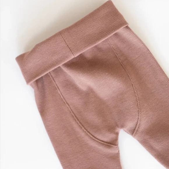 Organic Ribbed Kids Matching Set - Neutral Tones - Picture 3 of 8